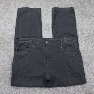 Royal Robbins Jeans Mens 40x32 Gray Hemp/Cotton Blend 5-Pocket Straight Leg